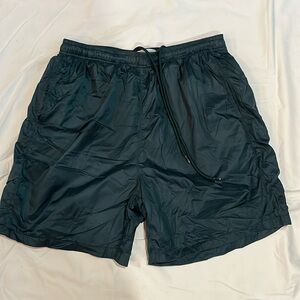 Forest green athletic shorts